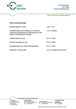 Gebührenkatalog weitere Dienstleistungen